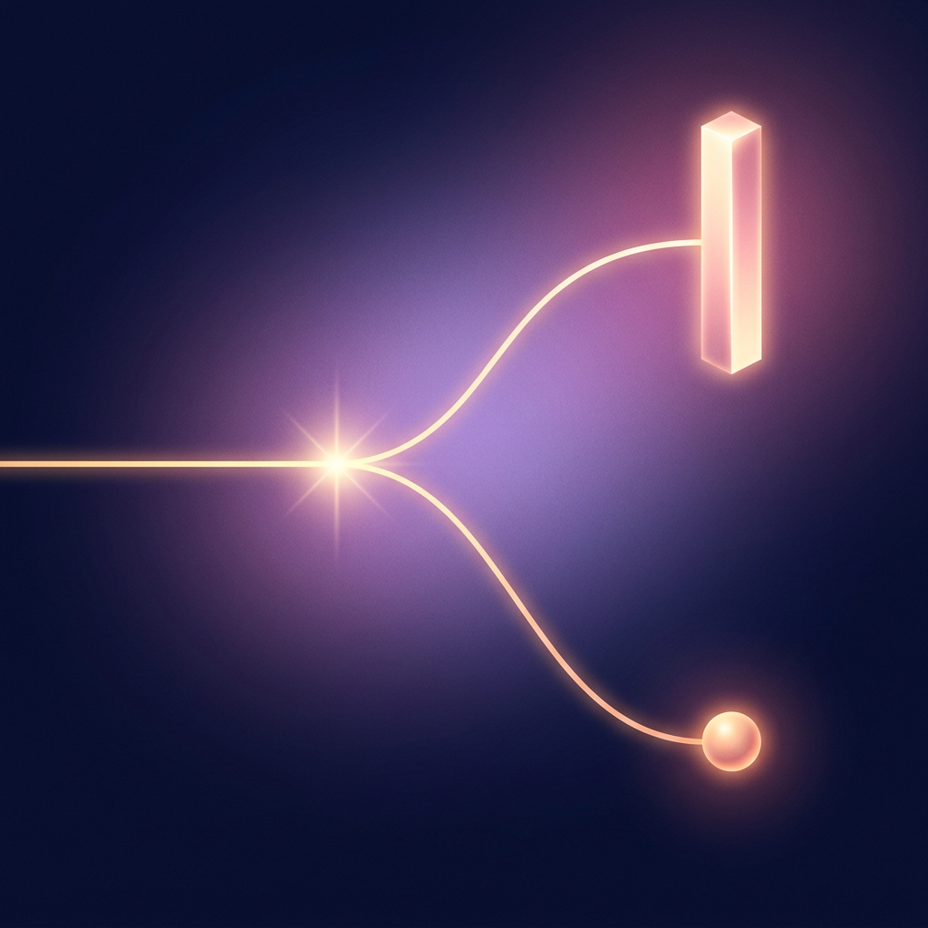 Abstract illustration of glowing candidate connections growing upward into new client relationships